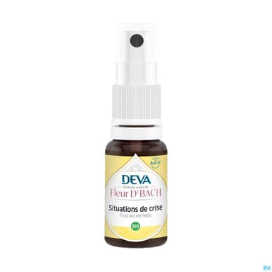 Deva Fleurs De Bach Situations De Crise Bio Spray 15ml