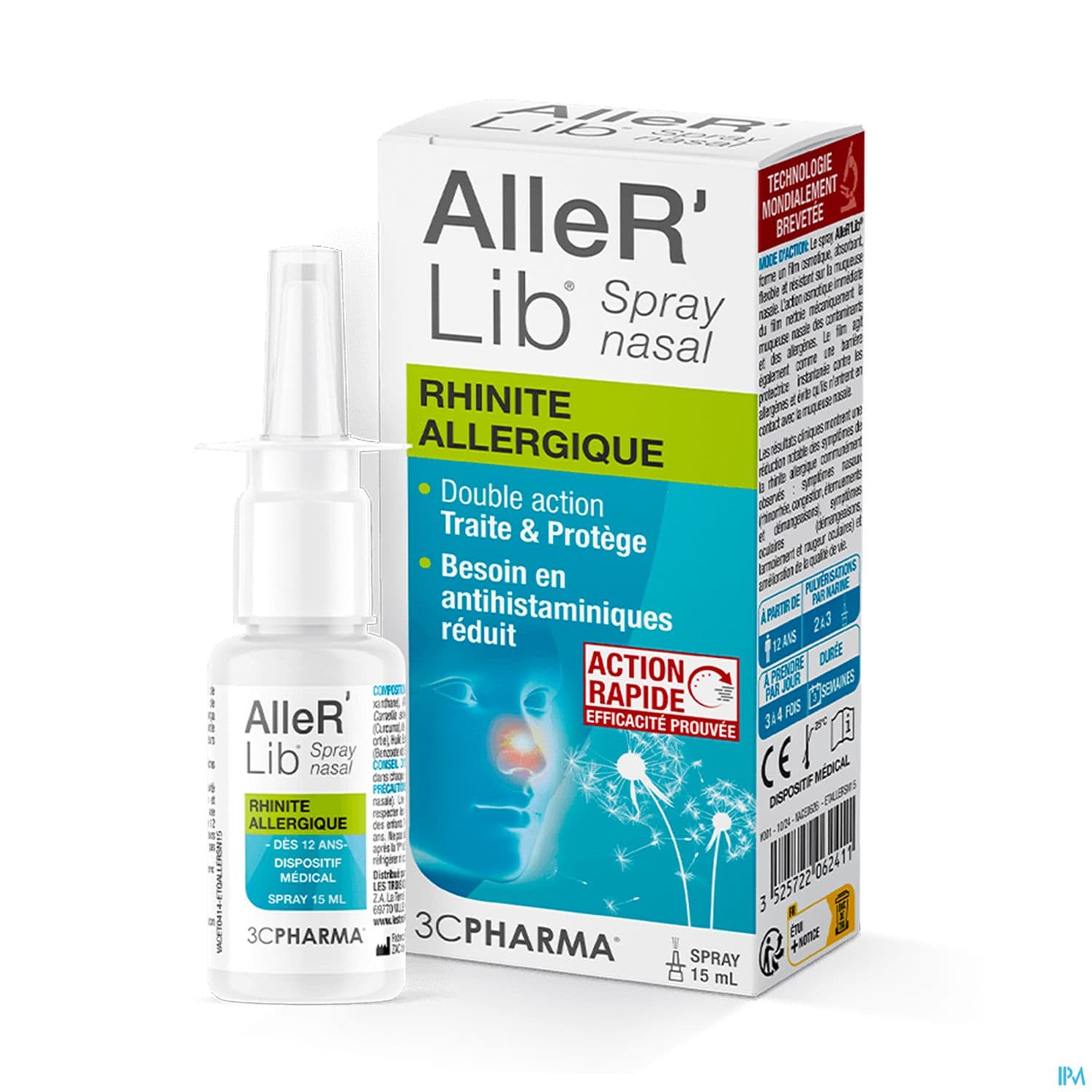3c Pharma Aller'lib Spray Nasal 15ml