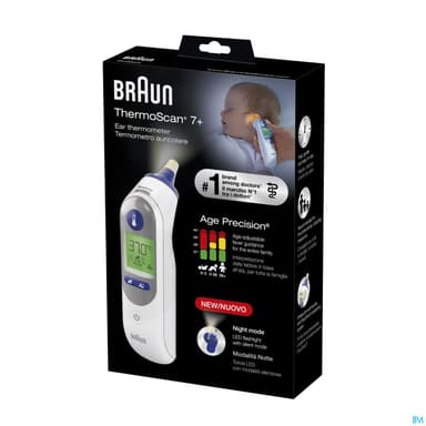 Braun Thermometre Auriculaire Thermoscan 7 Plus Age Precision Irt 6525
