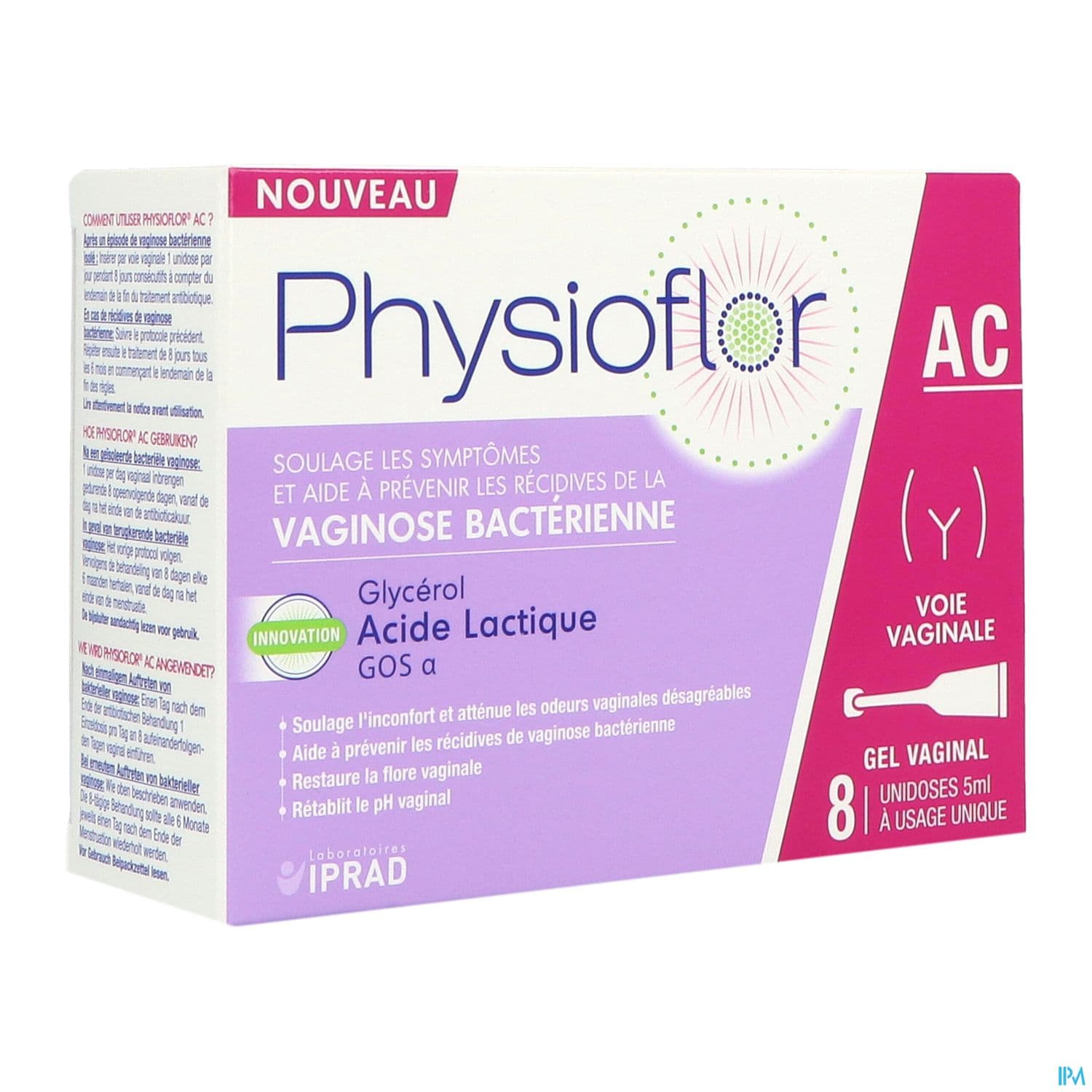 PHYSIOFLOR AC GEL VAGIN UNID 5ML 8