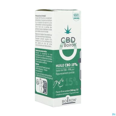 CBD BY BOIRON HUILE 15% 15ML