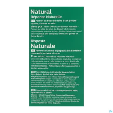BIB AVENT NAT RESPONSE VERRE 120ML