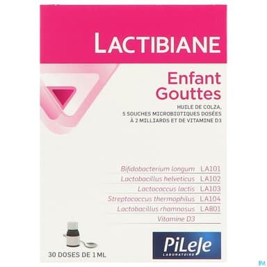 Pileje Lactibiane Enfant Gouttes 30ml
