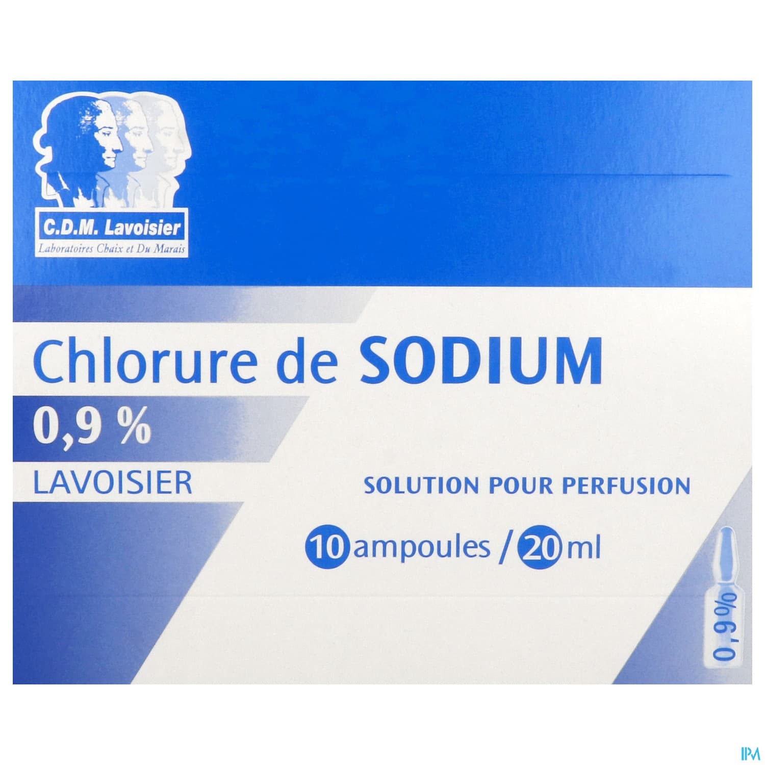 Lavoisier Sodium Chlorure 0.9% Solution Injectable 20ml 10