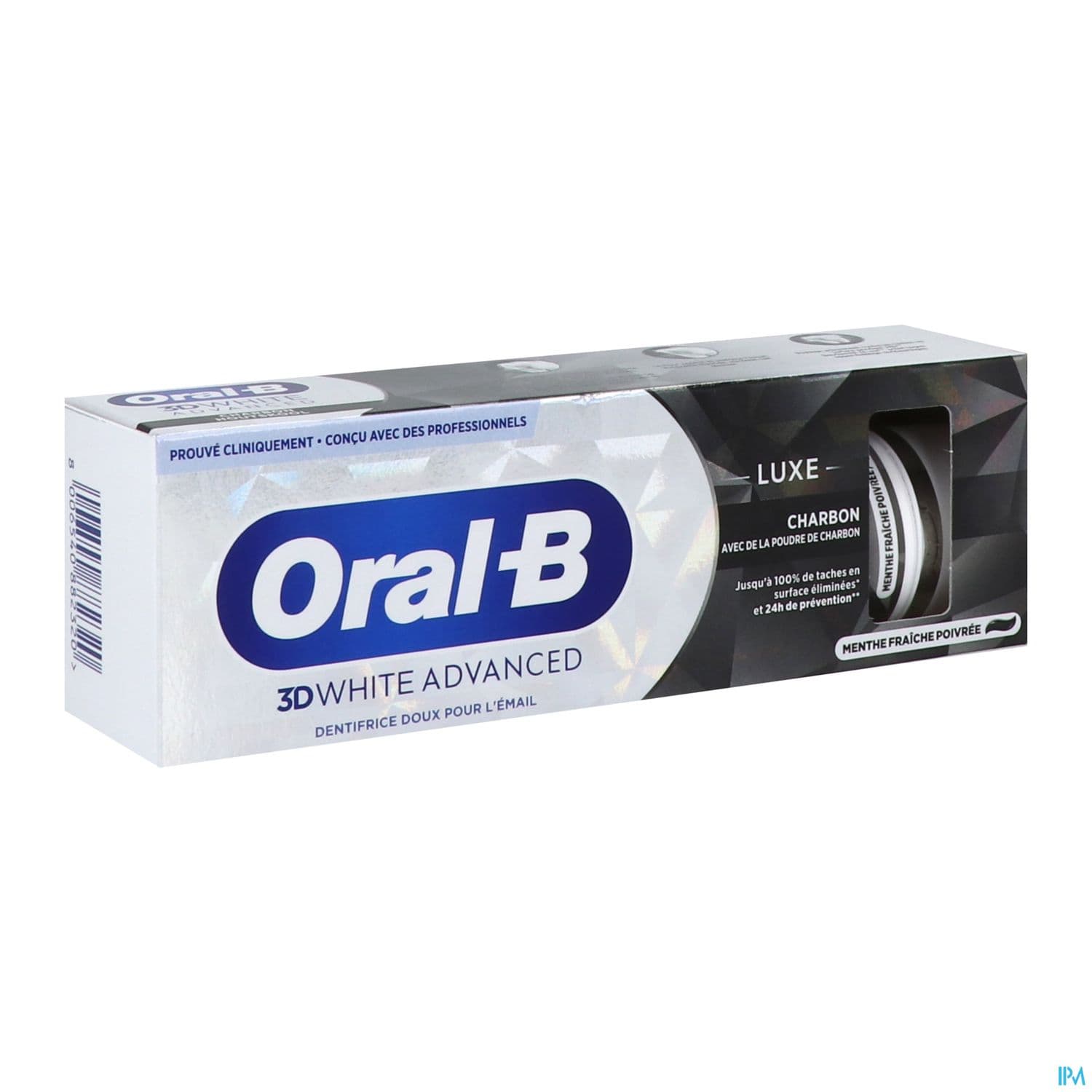 Oral B 3d White Advanced Luxe Charbon Dentifrice 75ml