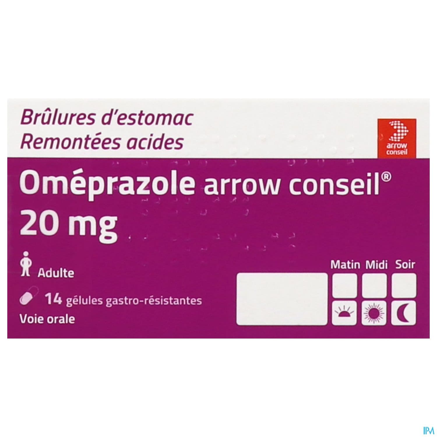 OMEPRAZOLE 20MG ARROW CONS GEL 14