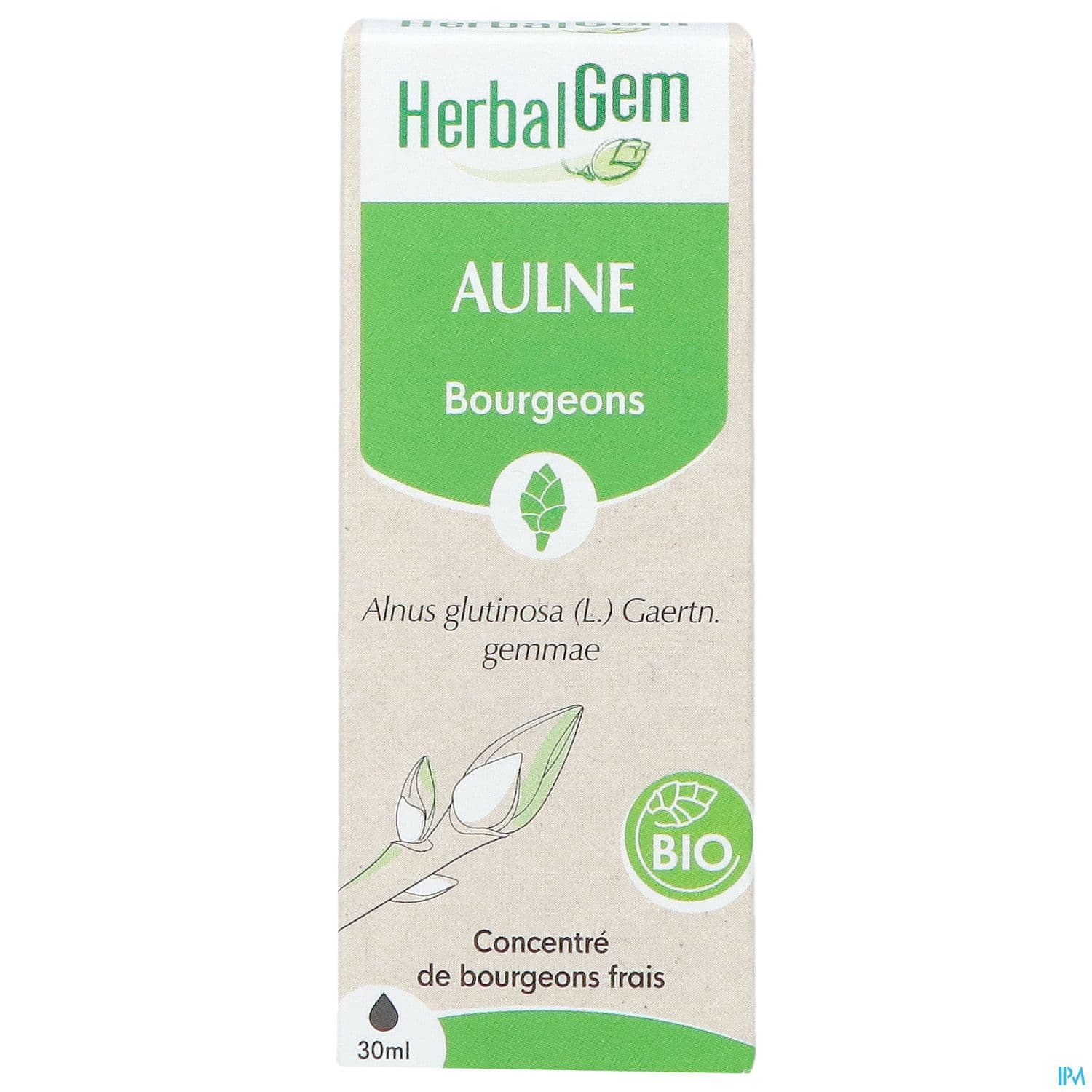 Herbalgem Aulne Bourgeon Macerat Glycerin Bio 30ml