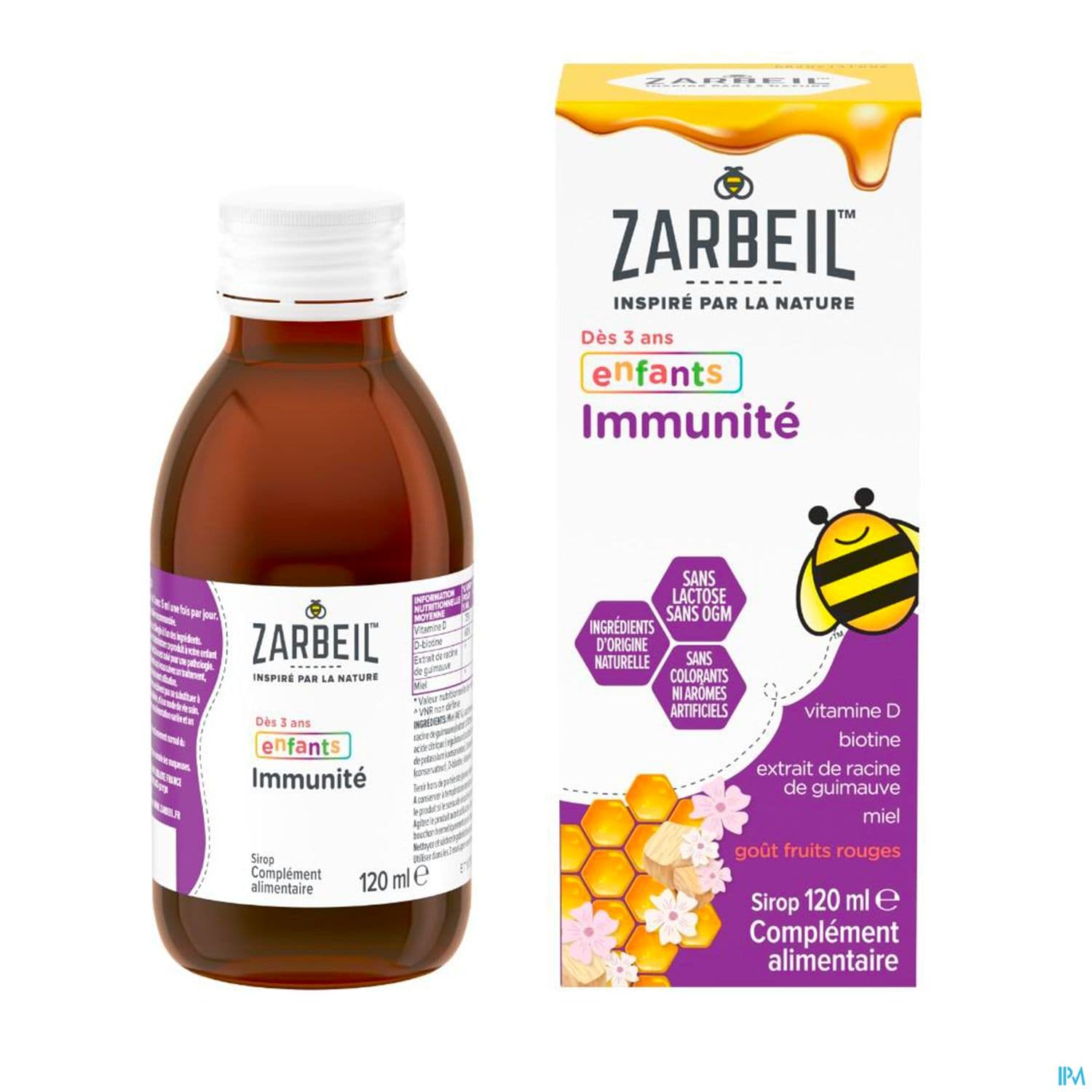 Zarbeil Sirop Enfant Immunite Gout Fruits Rouges 120ml