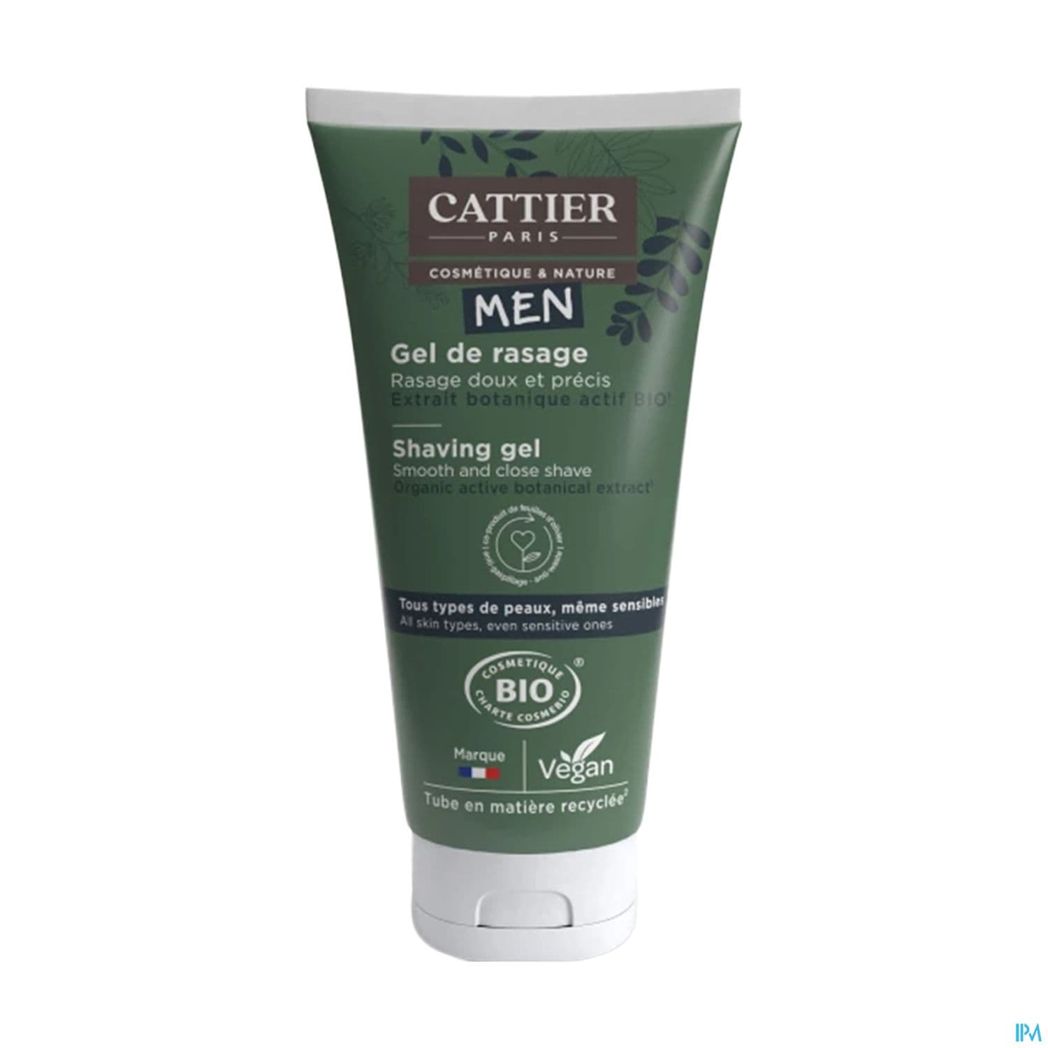 Cattier Men Gel De Rasage Bio 150ml