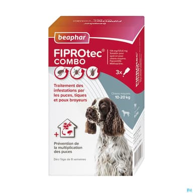 BEAPHAR FIPROTEC COMBI MOY CHIENX3