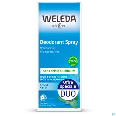 WELEDA DEOD 24H SAUGE SPR 100MLX2