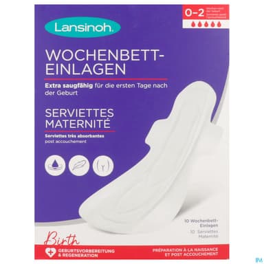 LANSINOH SERV MATERNITE X10