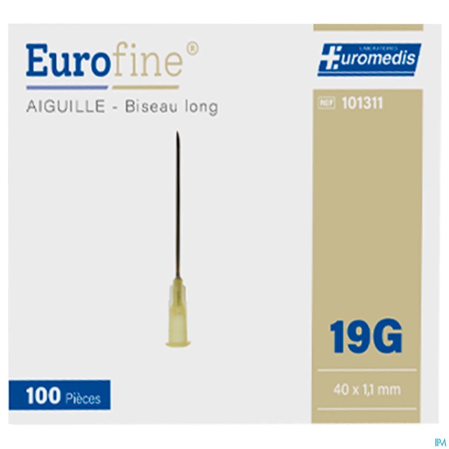 Euromedis Eurofine Aiguille G18 40mm X 1mm2 Ivoire 100