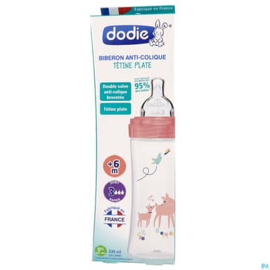 Dodie Sensation+ Biberon Anticolique Jardin +6mois 330ml