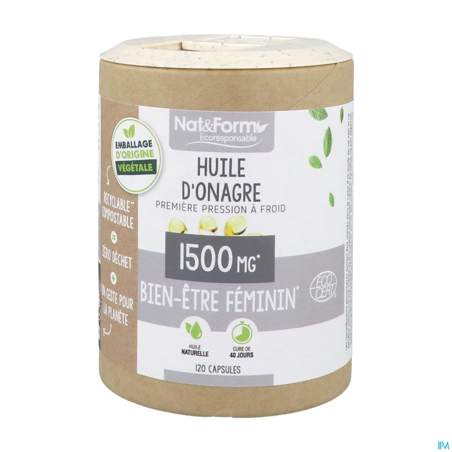 Nat Et Form Ecoresponsable Huile Onagre Bio Capsule 120