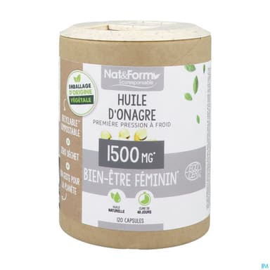 Nat Et Form Ecoresponsable Huile Onagre Bio Capsule 120