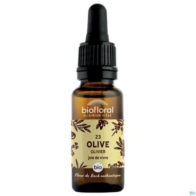 Biofloral 23 Olive. Olivier Compte Gouttes Bio Demeter 20ml