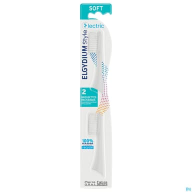 Elgydium Style Recharge Brosse A Dents Electrique Souple X2
