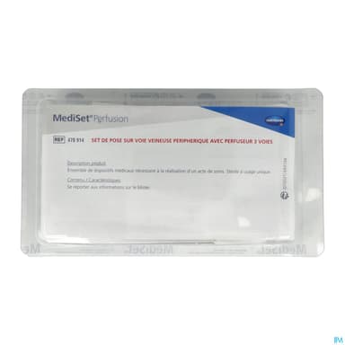 Hartmann Mediset Perfusion Set De Pose De Perfusion Sur Voie Veineuse Peripherique Perfuseur 3voies