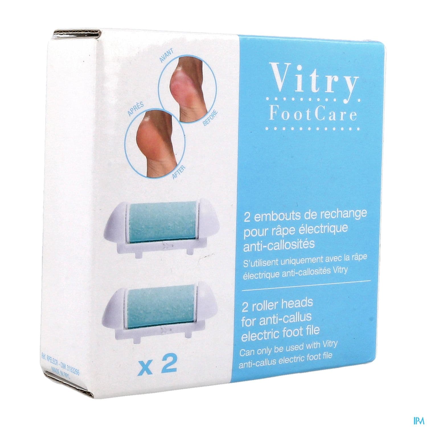 VITRY EMBOUT RECHARG RAPE ELEC X2 — Grande Pharmacie des Halles Pharma