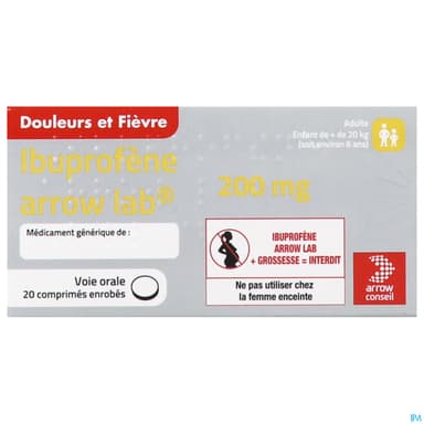 Ibuprofene Arrow Lab 200mg Comprime 20