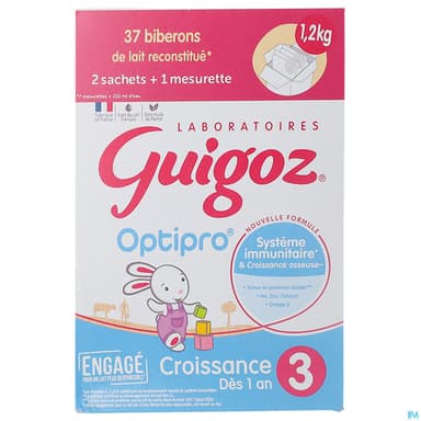 Guigoz 3 Optipro Croissance Poudre 1kg2