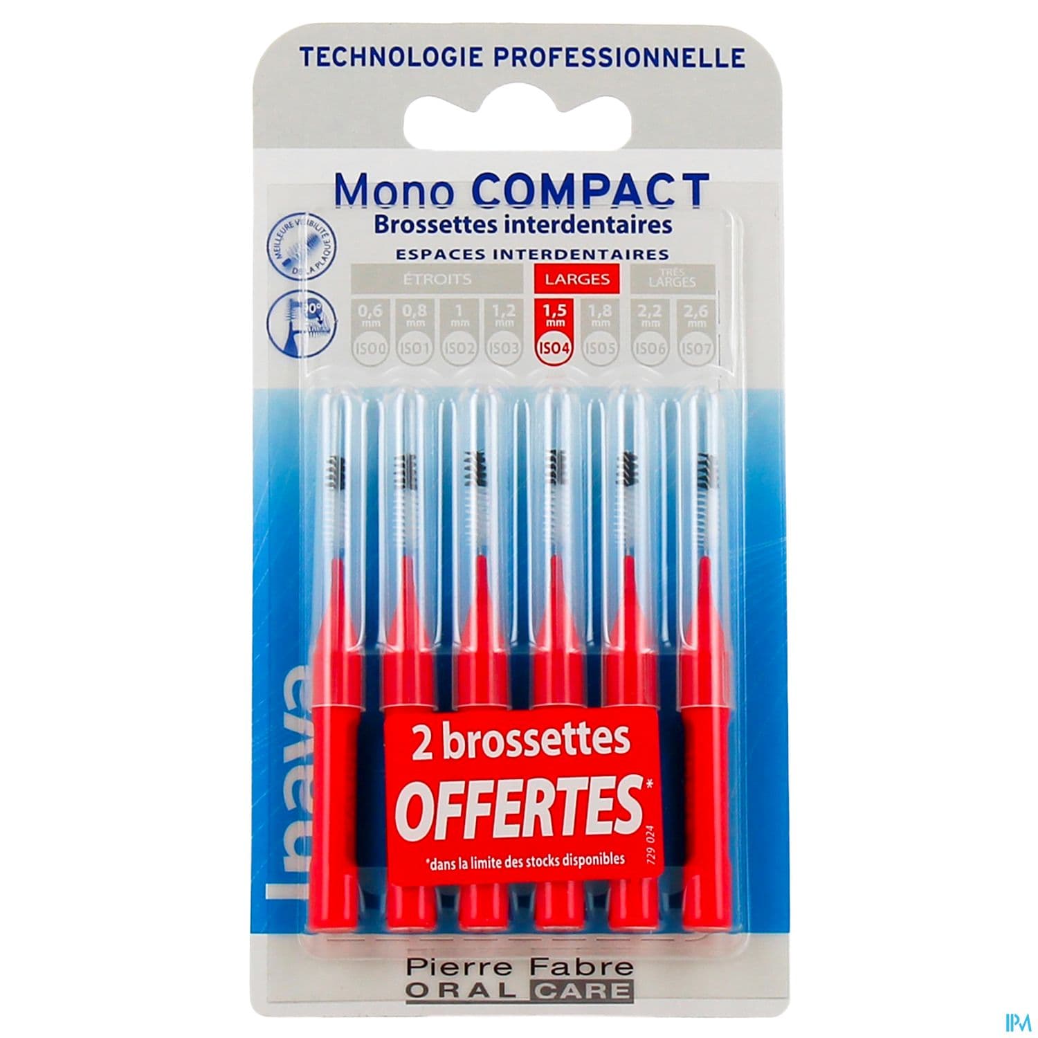 INAVA BROSSETTE MONO ROUGE 4+2