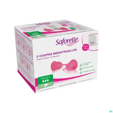 Saforelle Coupe Menstruelle Taille 2 X2