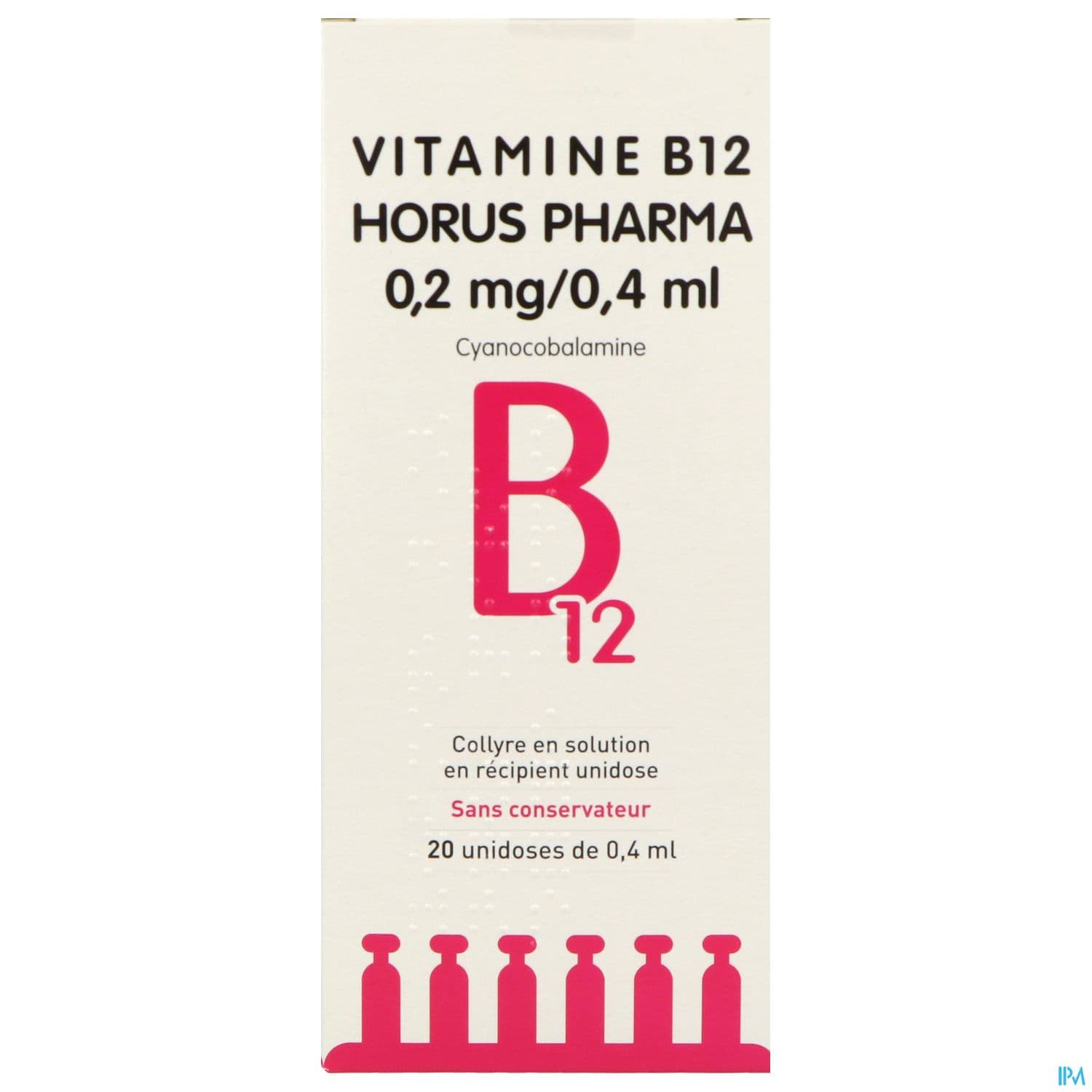 VIT B12 0,2MG/0,4ML HORUS COL UN20