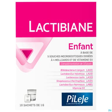 Pileje Lactibiane Enfant Poudre 1g Sachet 10