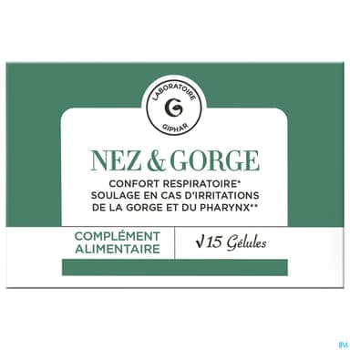 Laboratoire Giphar Nez Gorge Gelule 15