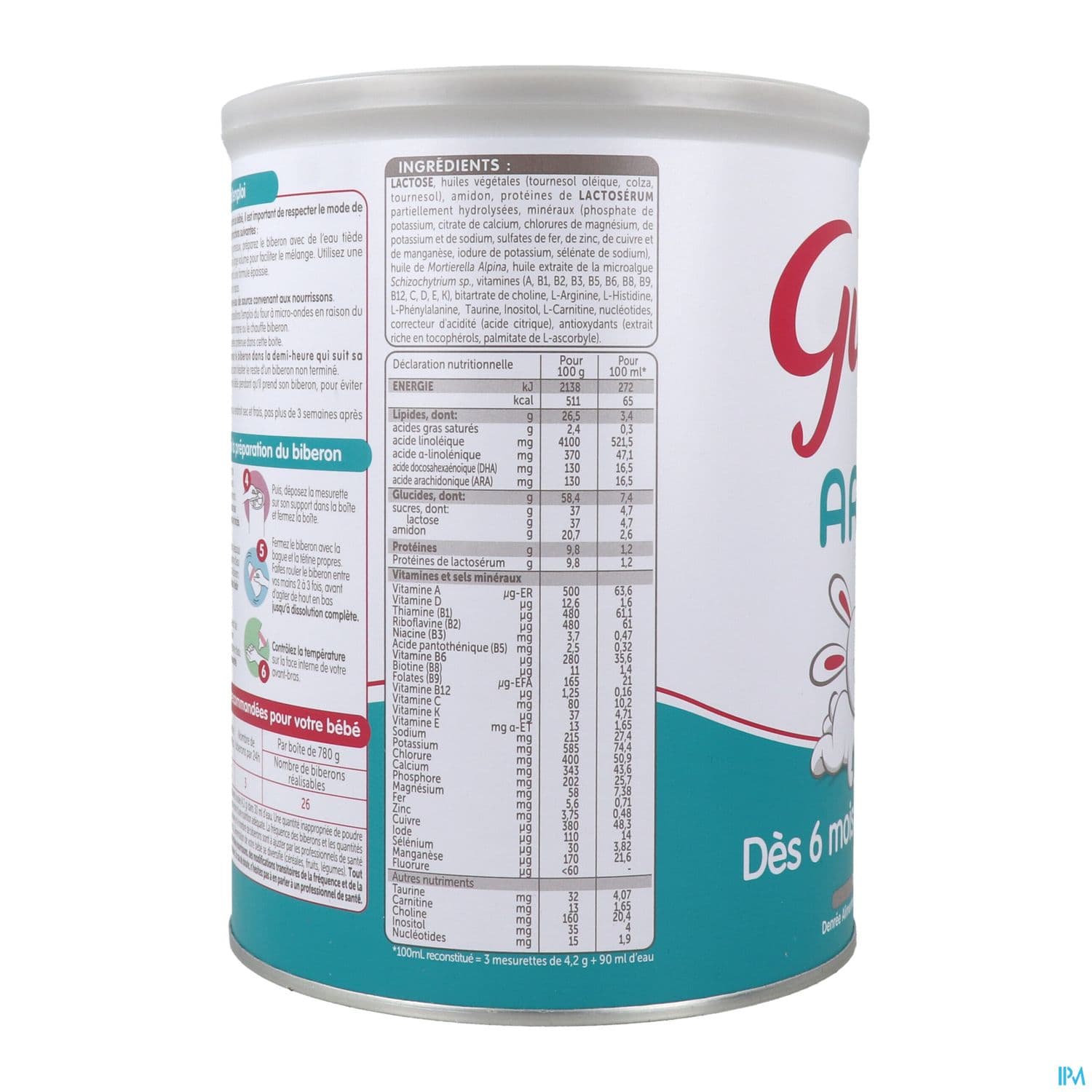 GUIGOZ EXPERT LAIT AR2 PDR 780G