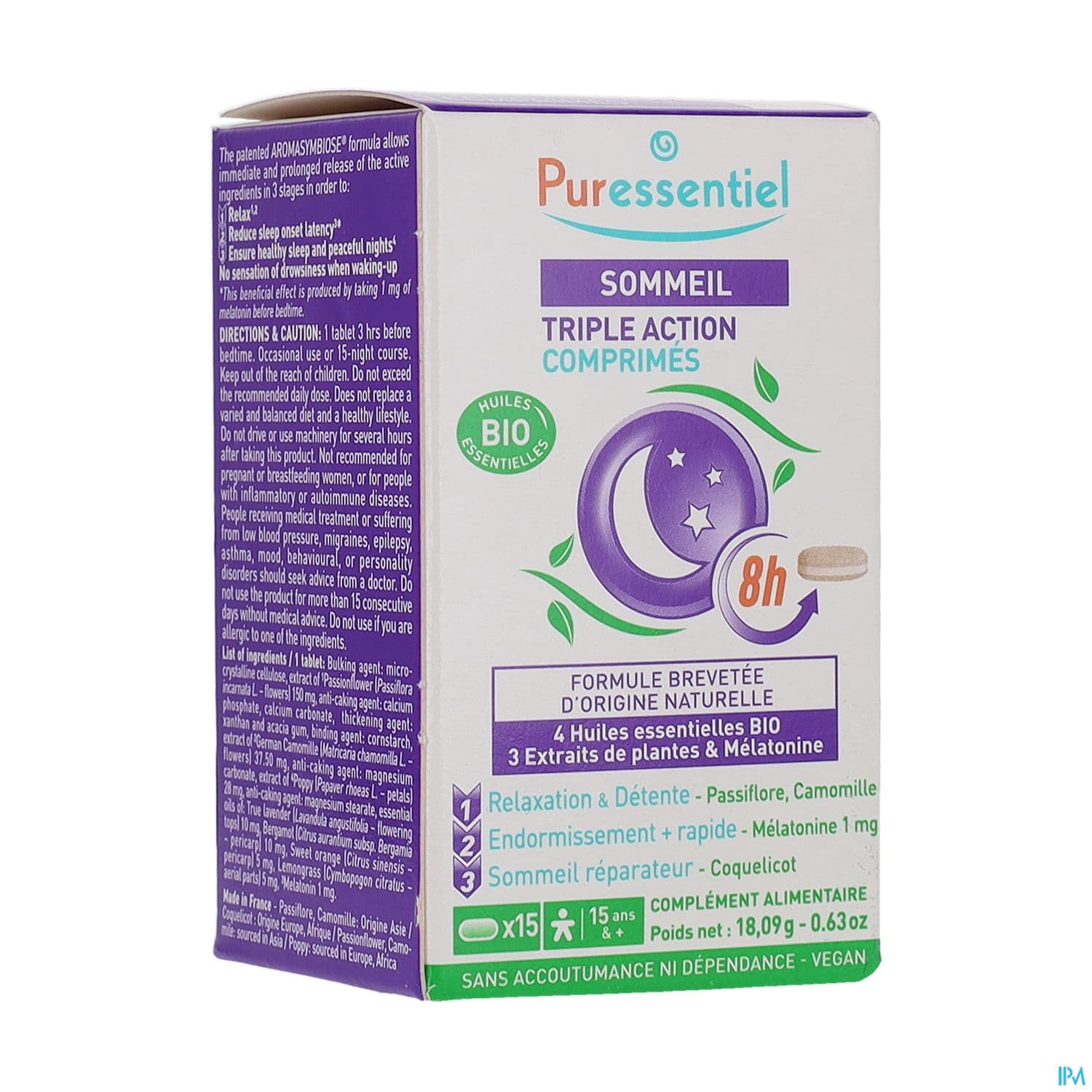 Puressentiel Comprime Triple Action Sommeil Comprime 15