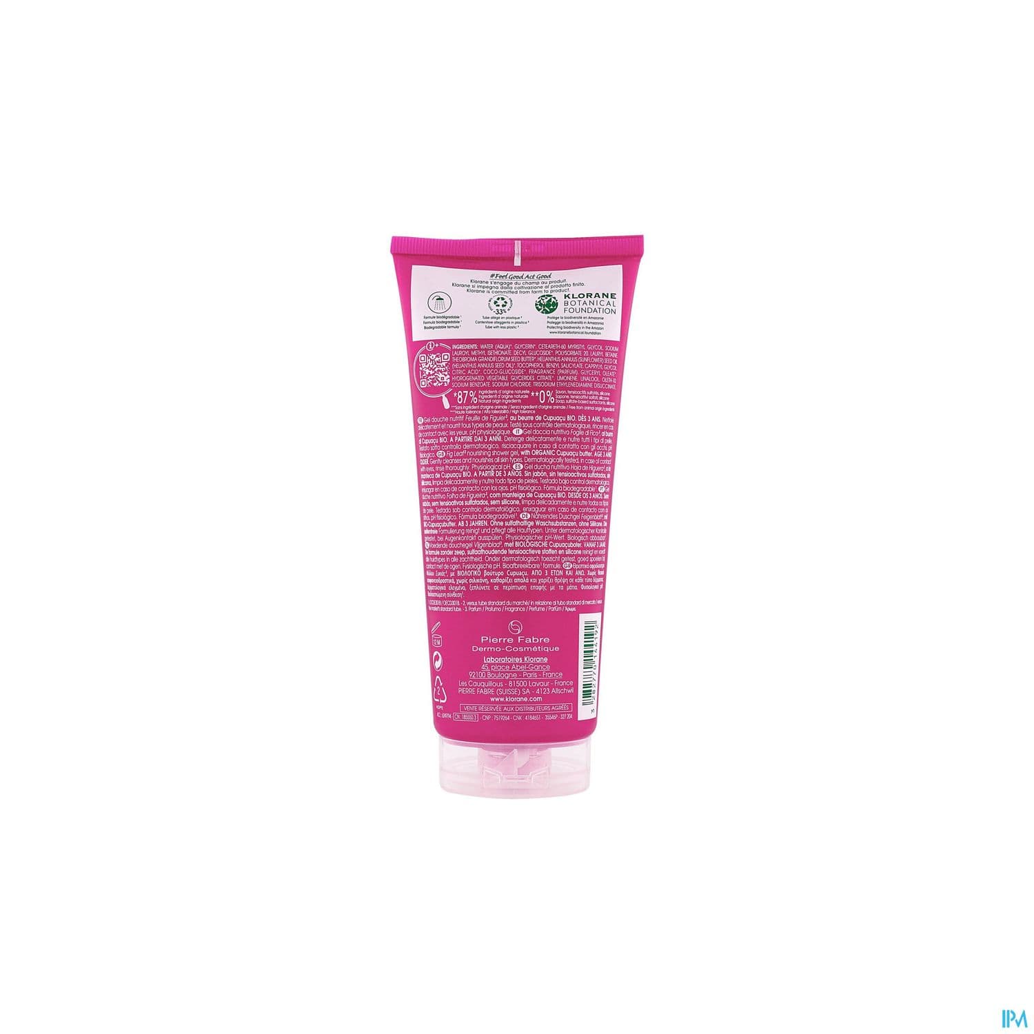 KLORANE GEL DCH FEUIL FIGUIER200ML