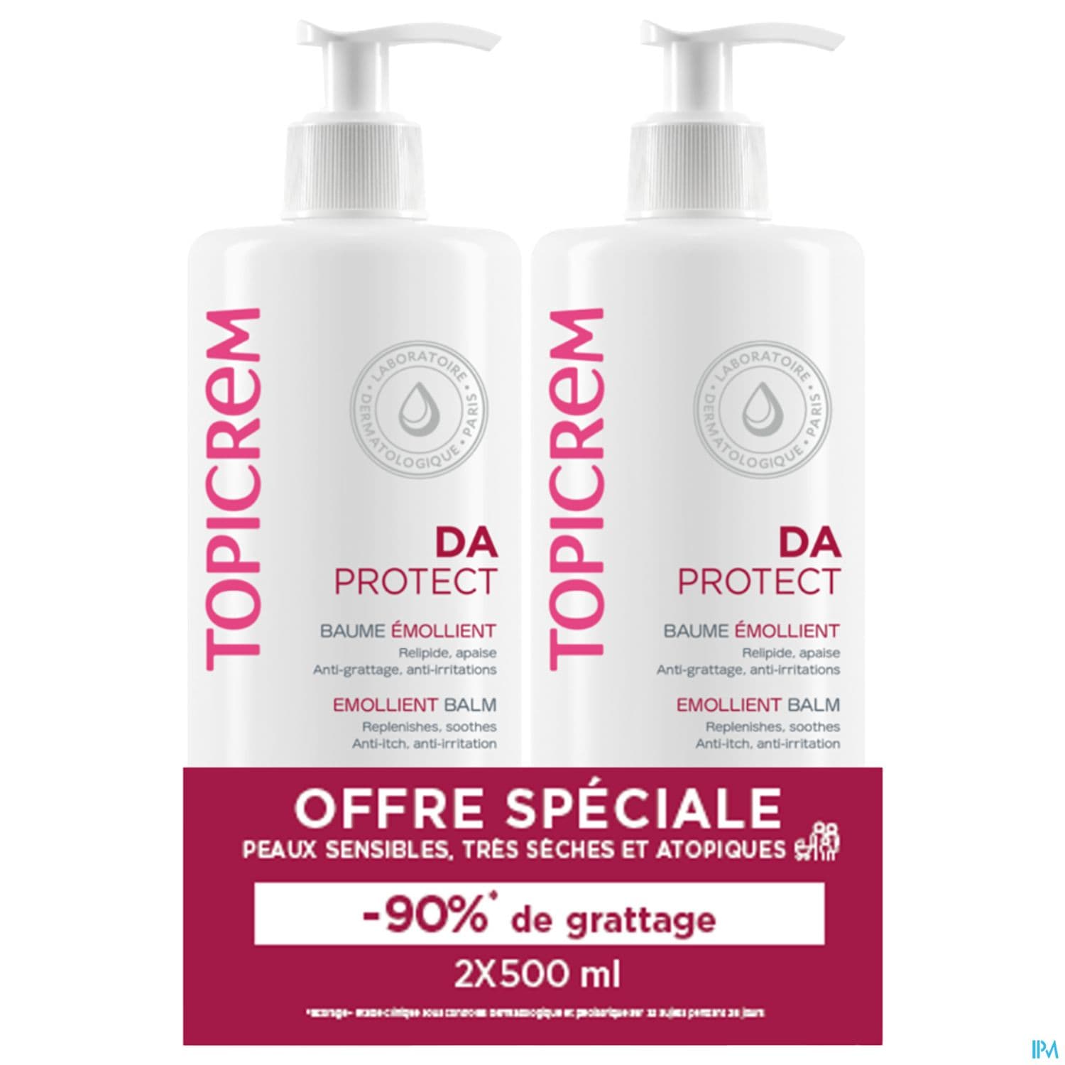 TOPICREM DA PROT BAUM EMOLL2X500ML