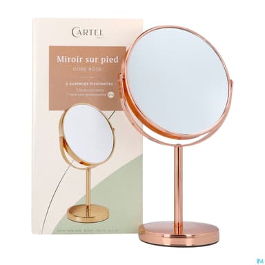 Cartel By Vitry Miroir Pied Or Rose X10 17cm