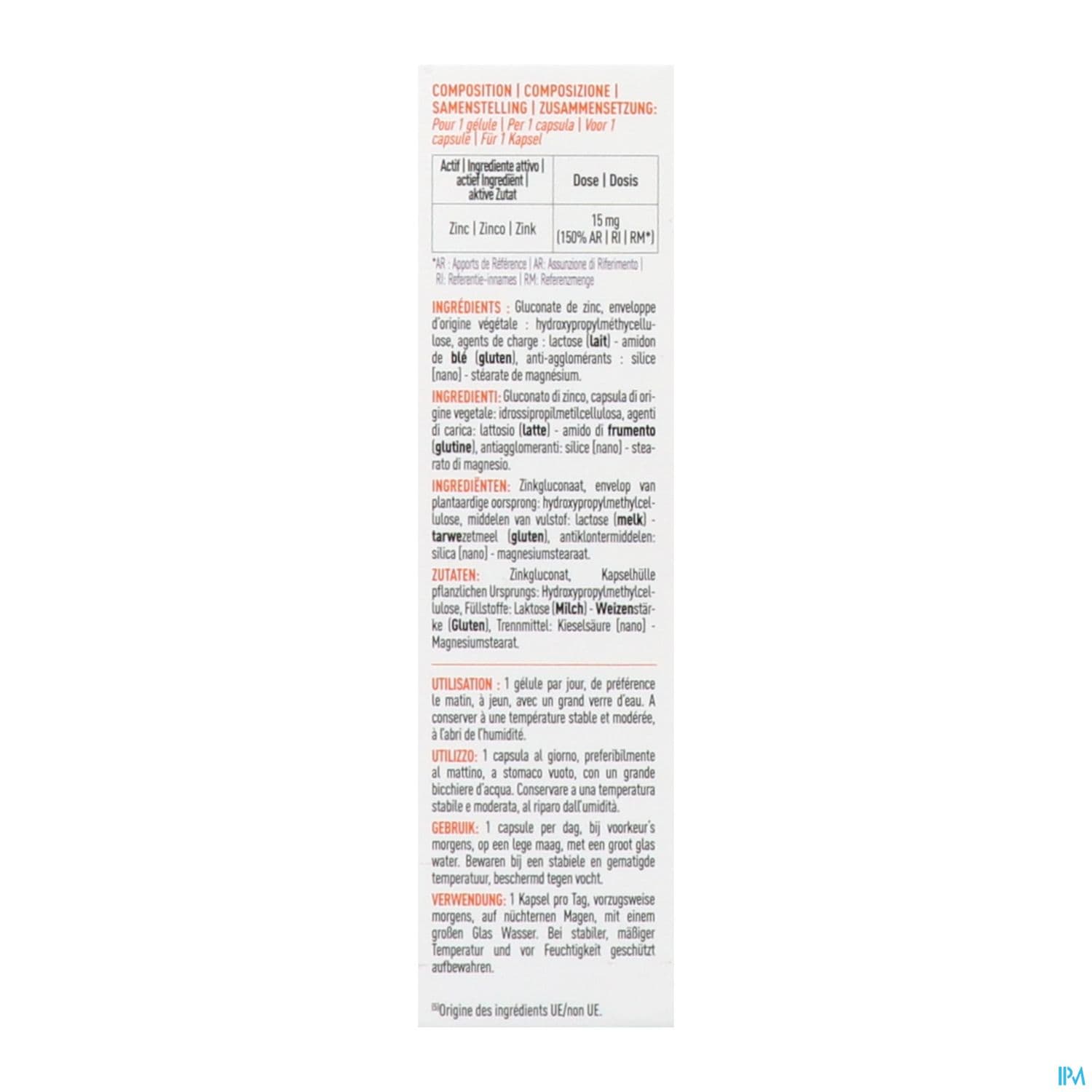 GRANIONS ZINC GELUL 60