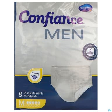 Hartmann Confiance For Men Slip Absorbant 5 Gouttes Medium 8