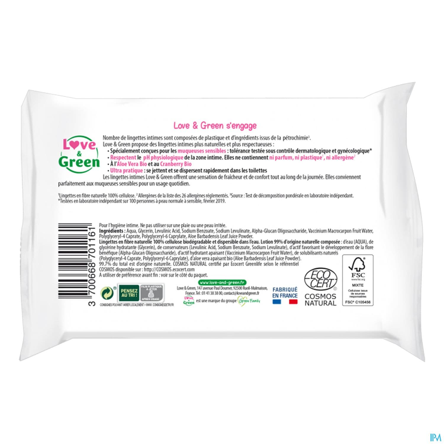 LOVE&GREEN LINGET INTIME APAIS X20