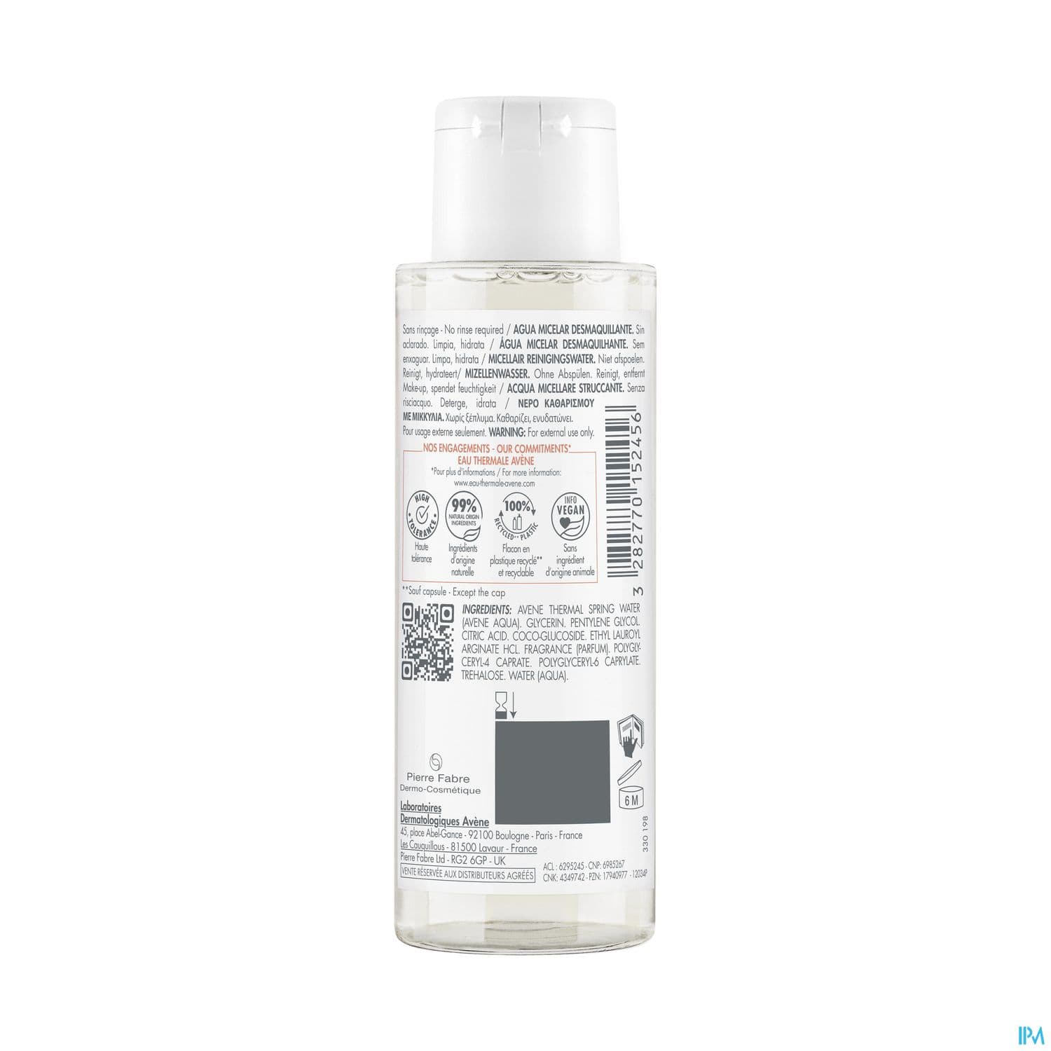 AVENE ESS EAU MICEL DEMAQ 100ML
