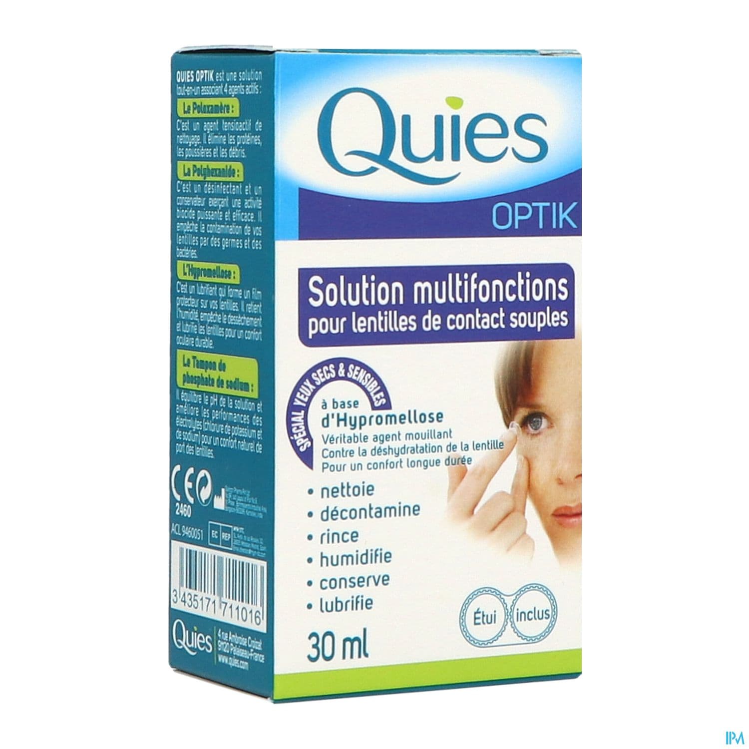 Quies Optik Solution Multifonctions Lentilles Souple 30ml