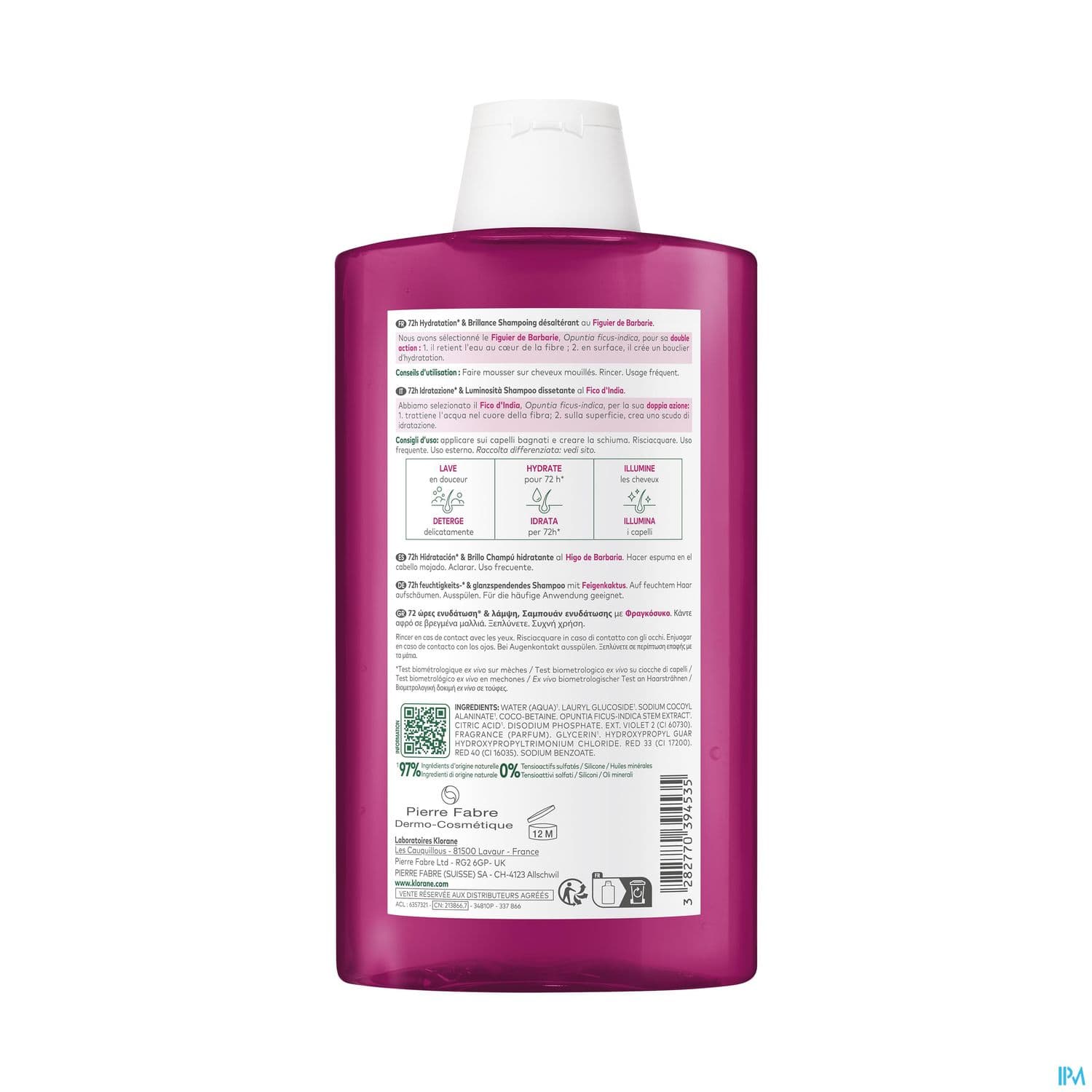 KLORANE SH FIGUE BARBARIE 400ML