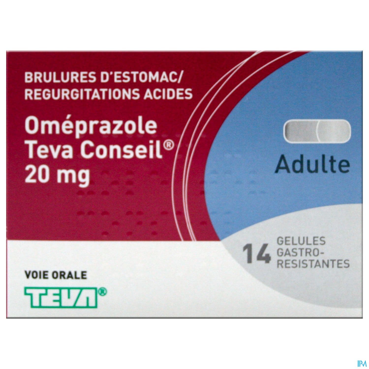 OMEPRAZOLE 20MG TEVA CONS GEL 14