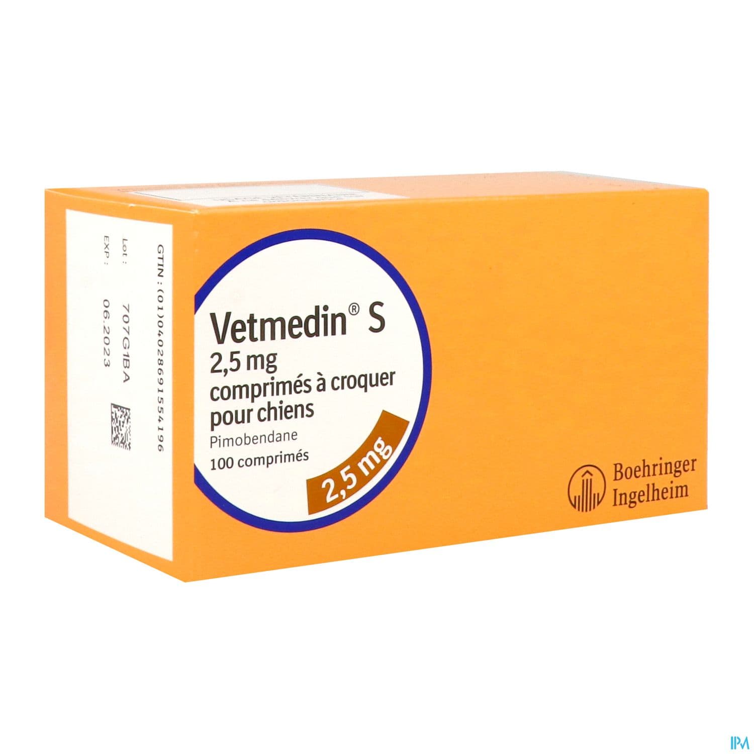 Vetmedin S 2mg5 Comprime A Croquer Chien 5/20kg 100