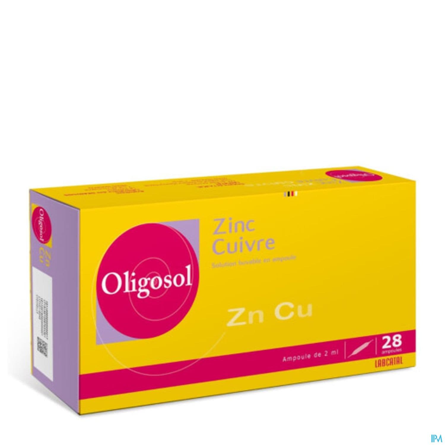 Oligosol Zinc Cuivre Solution Buvable Ampoule 2ml 28
