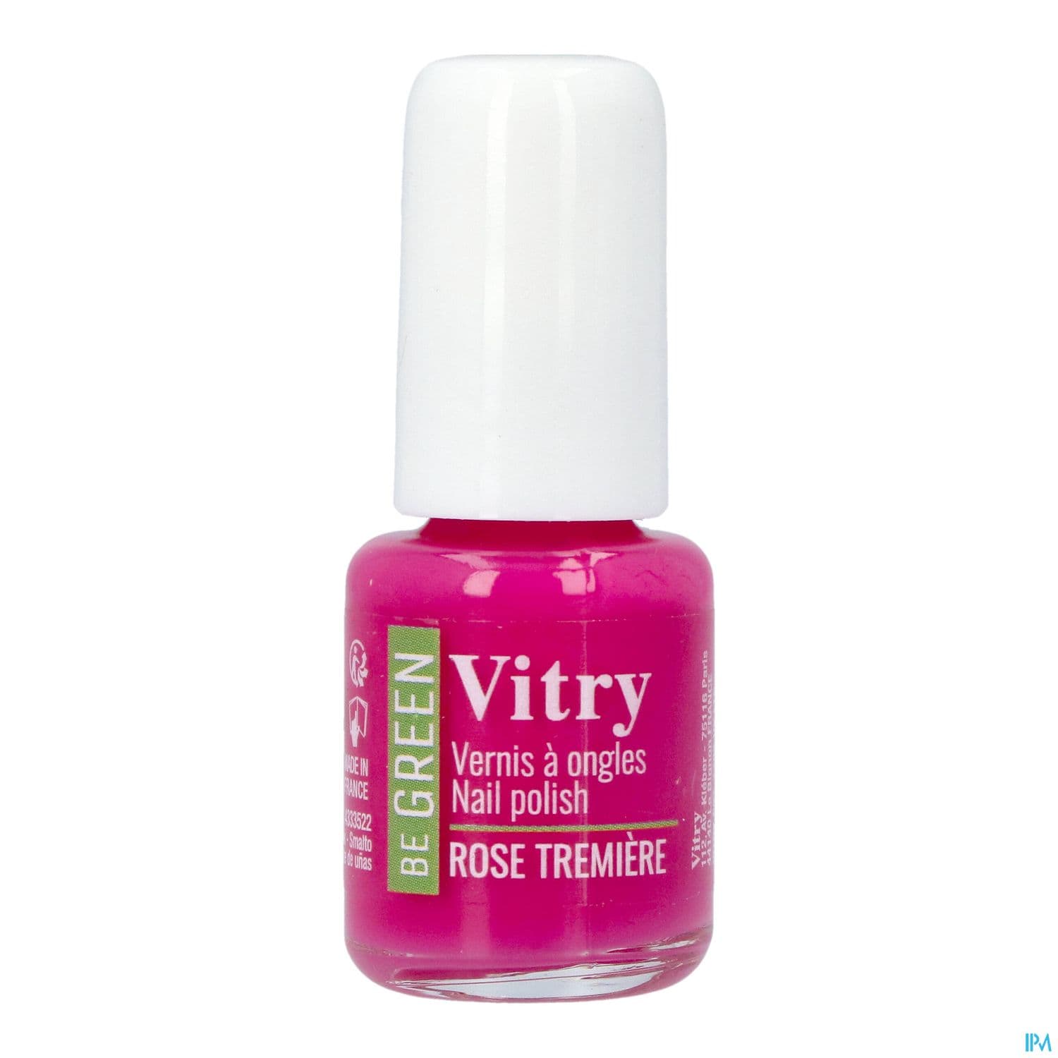 Vitry Be Green Vernis Ongles Rose Tremiere 6ml