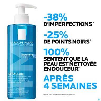EFFACLAR GEL MOUSS RECH 400ML