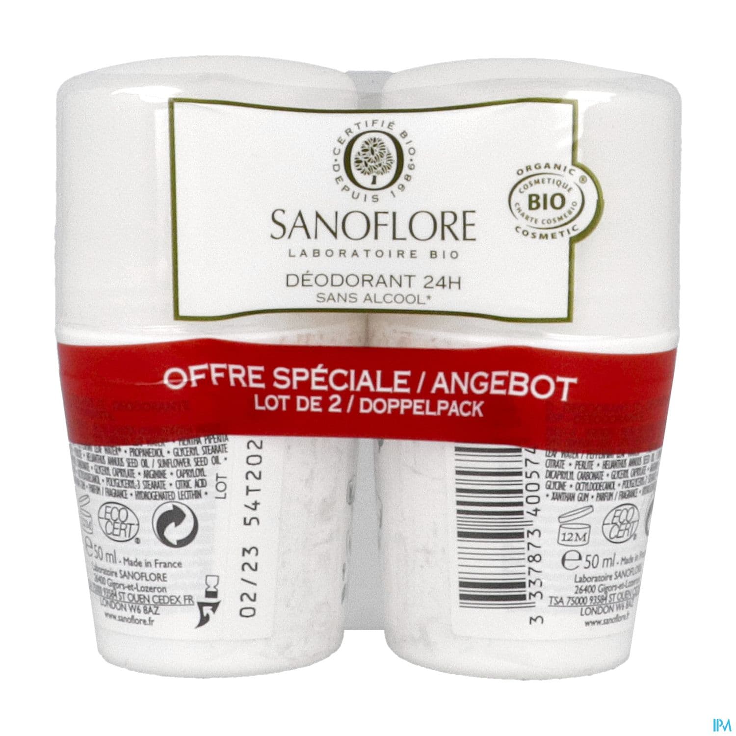 SANOFLORE DEOD FLORA 50MLX2
