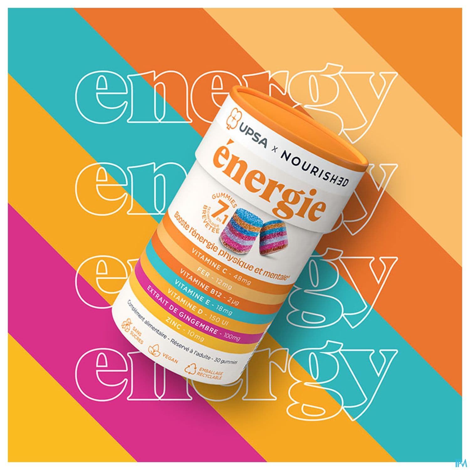 UPSA NOURISH ENERGIE 7EN1 GUMMIE30