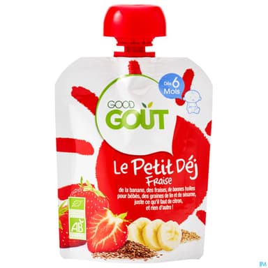 GOODGOUT PETIT DEJ FRAISE 70G